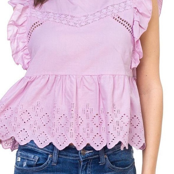 ⚡️Sale⚡️Sleeveless Ruffle Trim Top - Picture 3 of 4